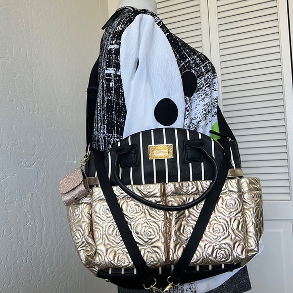 Betsey Johnson Bags Newbetsey Johnson Golden Downtown Diaper Tote